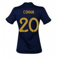 Maglie da calcio Francia Kingsley Coman #20 Prima Maglia Femminile Mondiali 2022 Manica Corta
